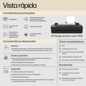 HP Designjet Impresora T230 de 24 pulgadas edición 2025