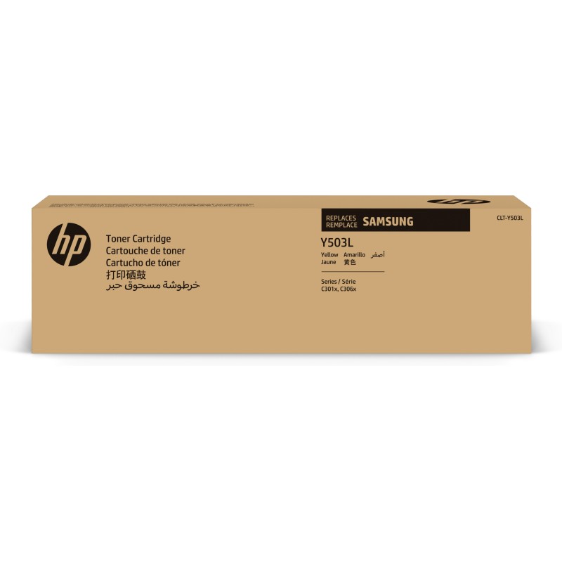 Samsung Cartucho de Tóner Original HP CLT-Y503L amarillo de alta capacidad Samsung Cartucho de Tóner Original HP CLT-Y503L amarillo de alta capacidad