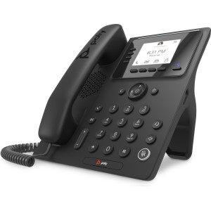 POLY Teléfono multimedia empresarial CCX 350 para Microsoft Teams y habilitado para alimentación a través de Ethernet (PoE)