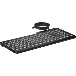 HP Teclado con cable retroiluminado multidispositivo 405