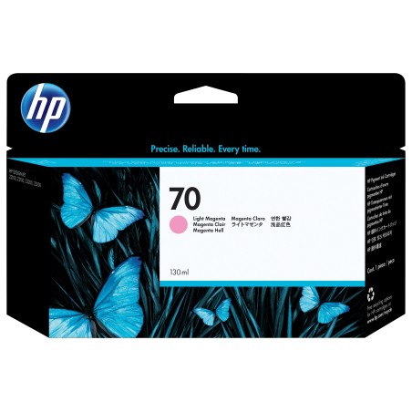 HP Cartucho de tinta 70 magenta claro de 130 ml