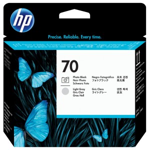 HP Cabezal de impresión DesignJet 70 negro fotográfico gris claro