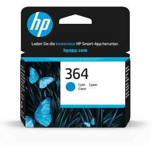 HP Cartucho de tinta original 364 cian