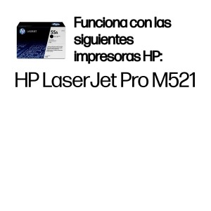 HP Cartucho de tóner original LaserJet 55A negro