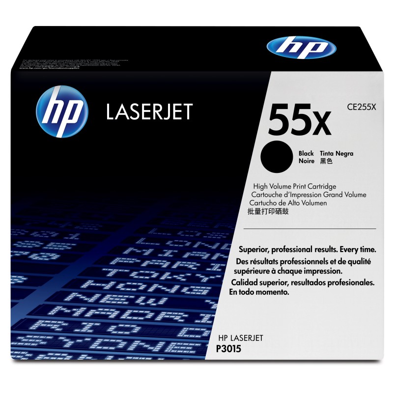 HP Cartucho de tinta original 55X de alta capacidad negro