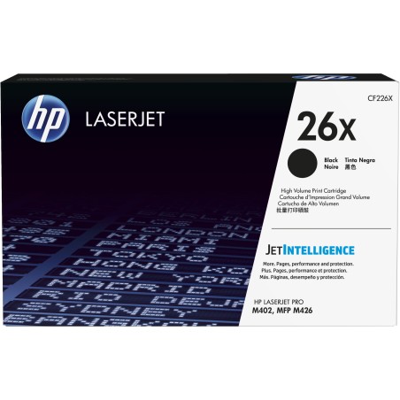 HP Cartucho de tóner original LaserJet 26X de alta capacidad negro