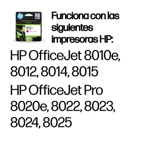 HP Cartucho de tinta Original 912XL magenta de alta capacidad