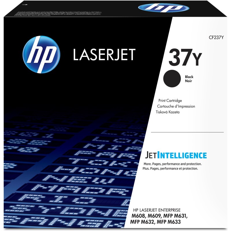 HP Cartucho de tóner original LaserJet 37Y de capacidad superior negro