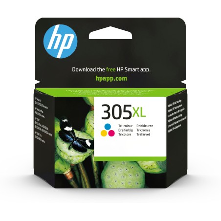 HP Cartucho de tinta Original 305XL de alta capacidad tricolor