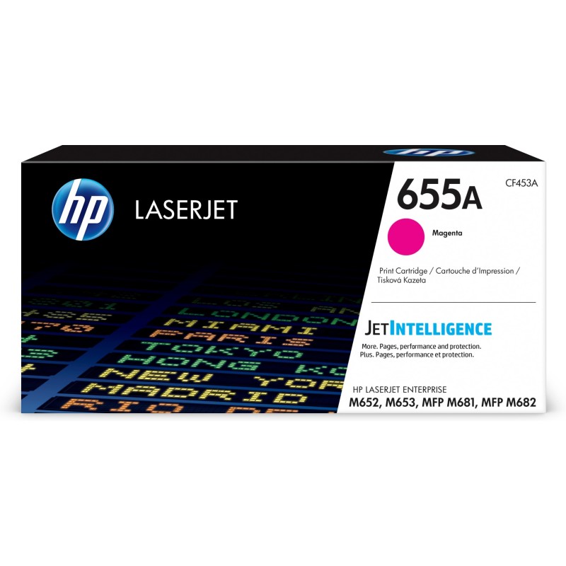 HP Cartucho de tóner Original LaserJet 655A magenta