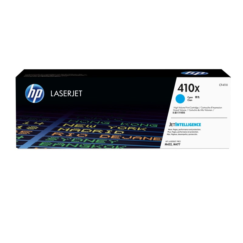 HP Cartucho de tóner original LaserJet 410X cian de alta capacidad