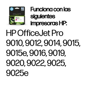 HP Cartucho de tinta Original 963XL magenta de alta capacidad