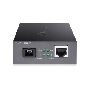 TP-Link FC111PB-20 convertidor de medio 100 Mbit s Monomodo Negro