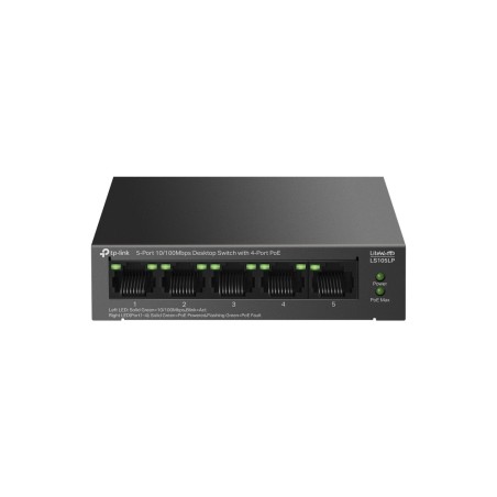 TP-Link LiteWave LS105P No administrado Fast Ethernet (10 100) Energía sobre Ethernet (PoE) Negro
