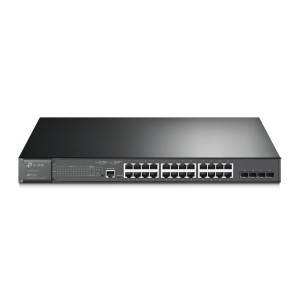 TP-Link JetStream TL-SG3428MP switch Gestionado L2+ Gigabit Ethernet (10 100 1000) Energía sobre Ethernet (PoE) 1U Negro