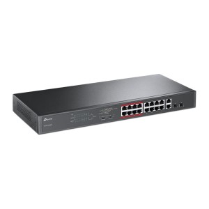 TP-Link TL-SL1218MP No administrado Gigabit Ethernet (10 100 1000) Energía sobre Ethernet (PoE) 1U Negro