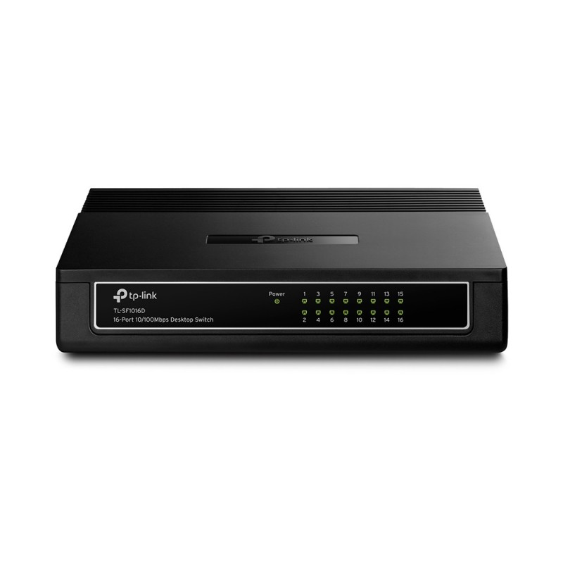 TP-Link TL-SF1016D No administrado Fast Ethernet (10 100) Negro