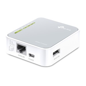 TP-Link TL-MR3020 router inalámbrico Ethernet rápido Banda única (2,4 GHz) 4G Plata, Blanco