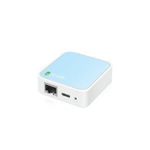 TP-Link TL-WR802N router inalámbrico Ethernet rápido Banda única (2,4 GHz) Azul, Blanco