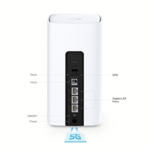 TP-Link NX510v router inalámbrico Gigabit Ethernet Doble banda (2,4 GHz   5 GHz) 5G Blanco
