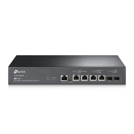 TP-Link JetStream TL-SX3206HPP switch Gestionado L2+ 10G Ethernet (100 1000 10000) Energía sobre Ethernet (PoE) Negro