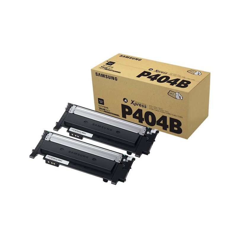 Samsung CLT-P404B cartucho de tóner 2 pieza(s) Original Negro